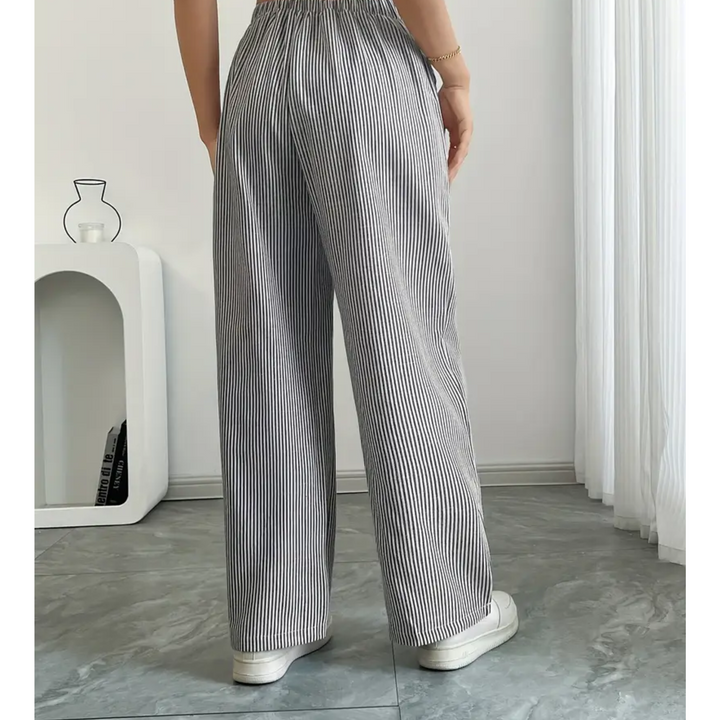 Amber | Striped Trouser With Pockets