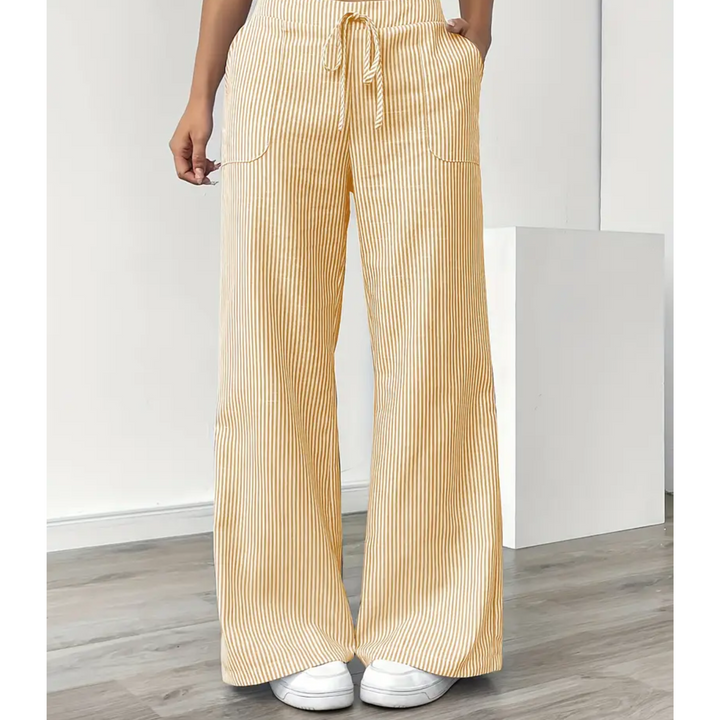Amber | Striped Trouser With Pockets