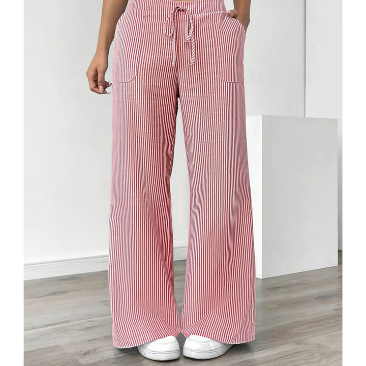 Amber | Striped Trouser With Pockets