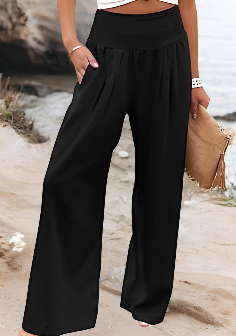 Susan | Palazzo Beach Trousers with Wide Legs