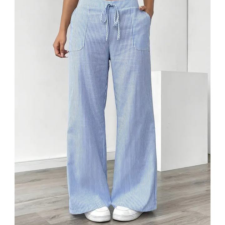 Amber | Striped Trouser With Pockets