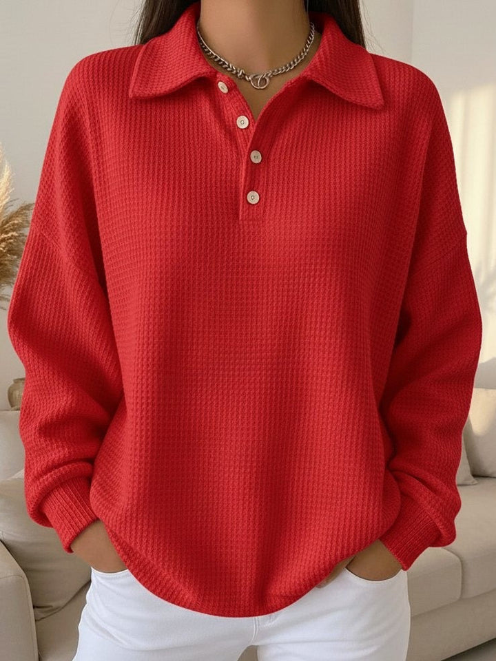 Sky | Textured Polo Jumper