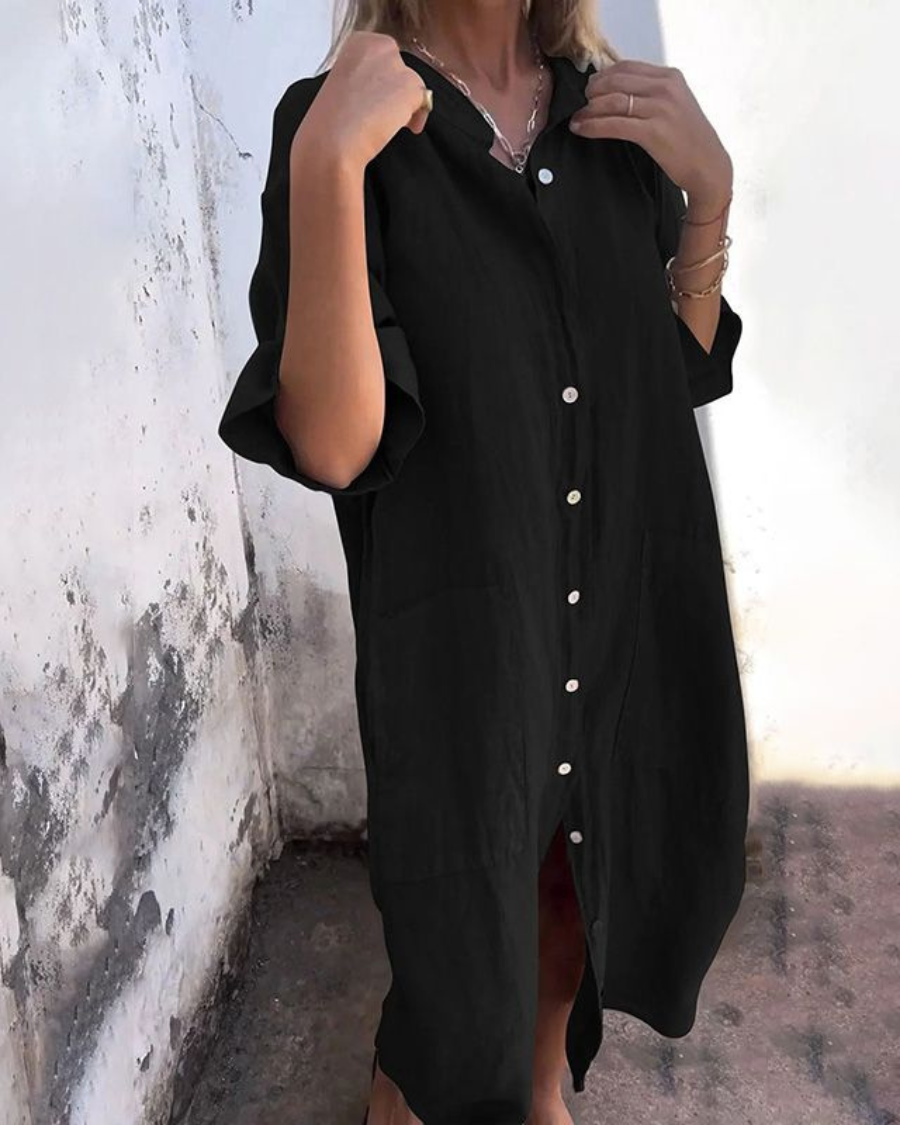 Valerie | Boho Shirt Dress
