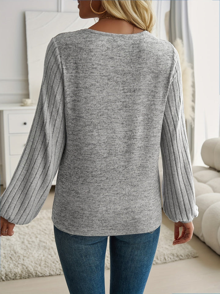 Zoey | Elegant Lantern Sleeve Jumper