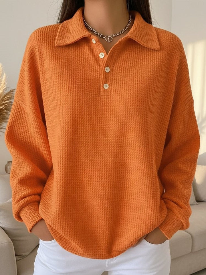 Sky | Textured Polo Jumper