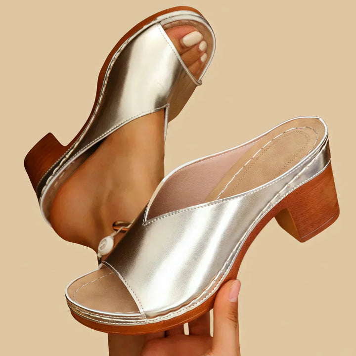 Lisa | Orthopaedic Sandals with Thick Heels