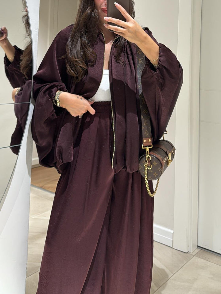 Maribel | Jacket + Drawstring Trousers Casual Two-piece Suit
