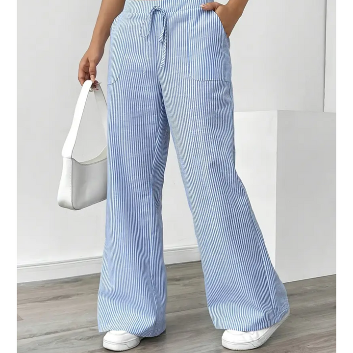 Amber | Striped Trouser With Pockets