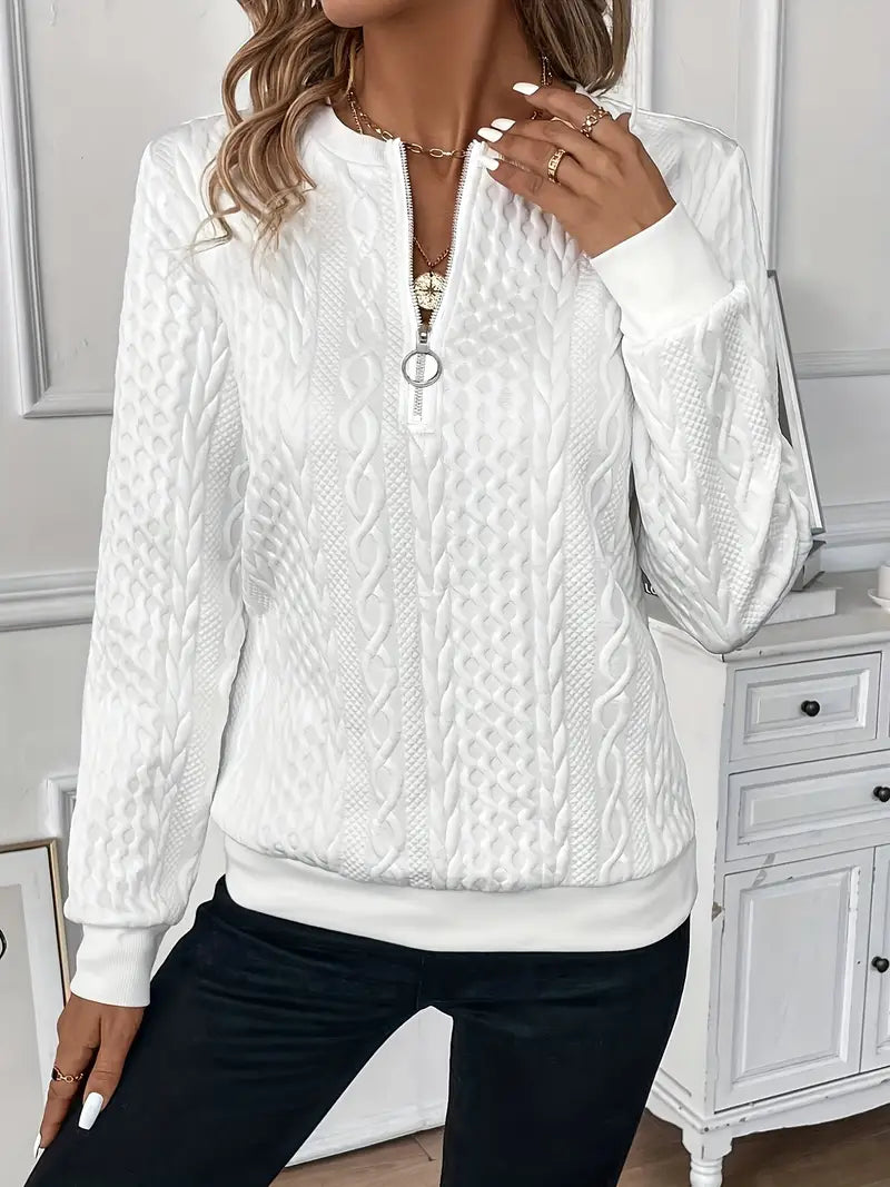 Zoé | Modern Zip-Up Jumper