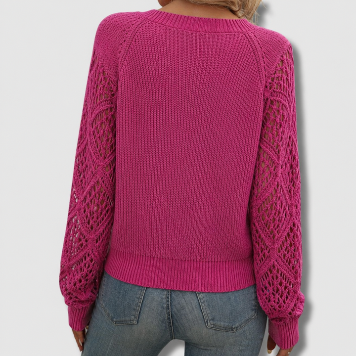 Jade | Elegant V-Neck Jumper