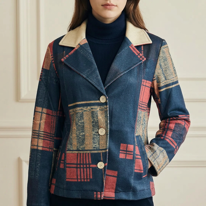 Francesca | Classic Plaid Jacket