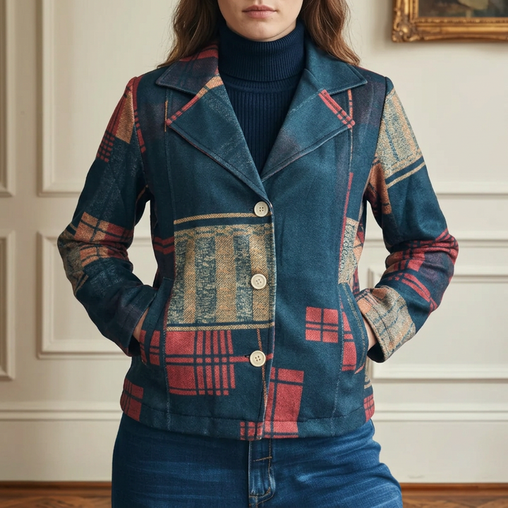 Francesca | Classic Plaid Jacket