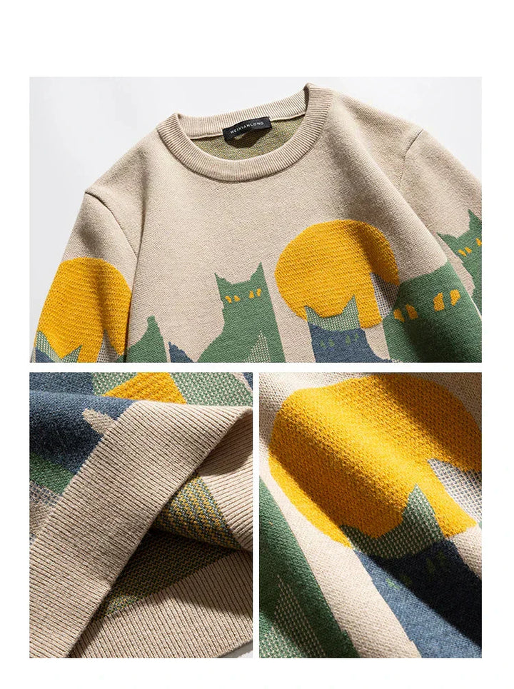 Felix | Moonlit Cat Jumper