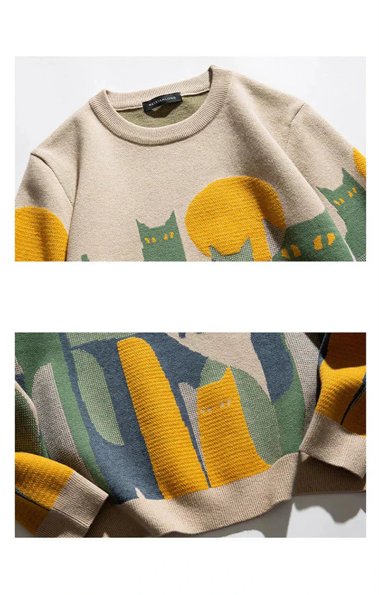 Felix | Moonlit Cat Jumper