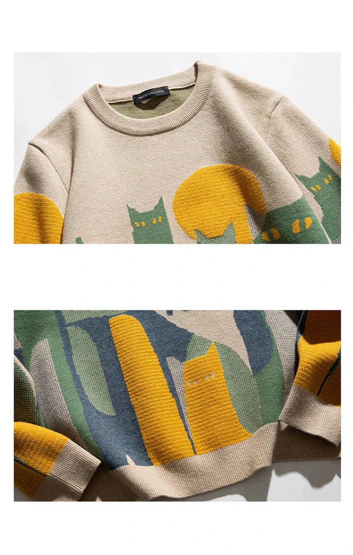 Felix | Moonlit Cat Jumper