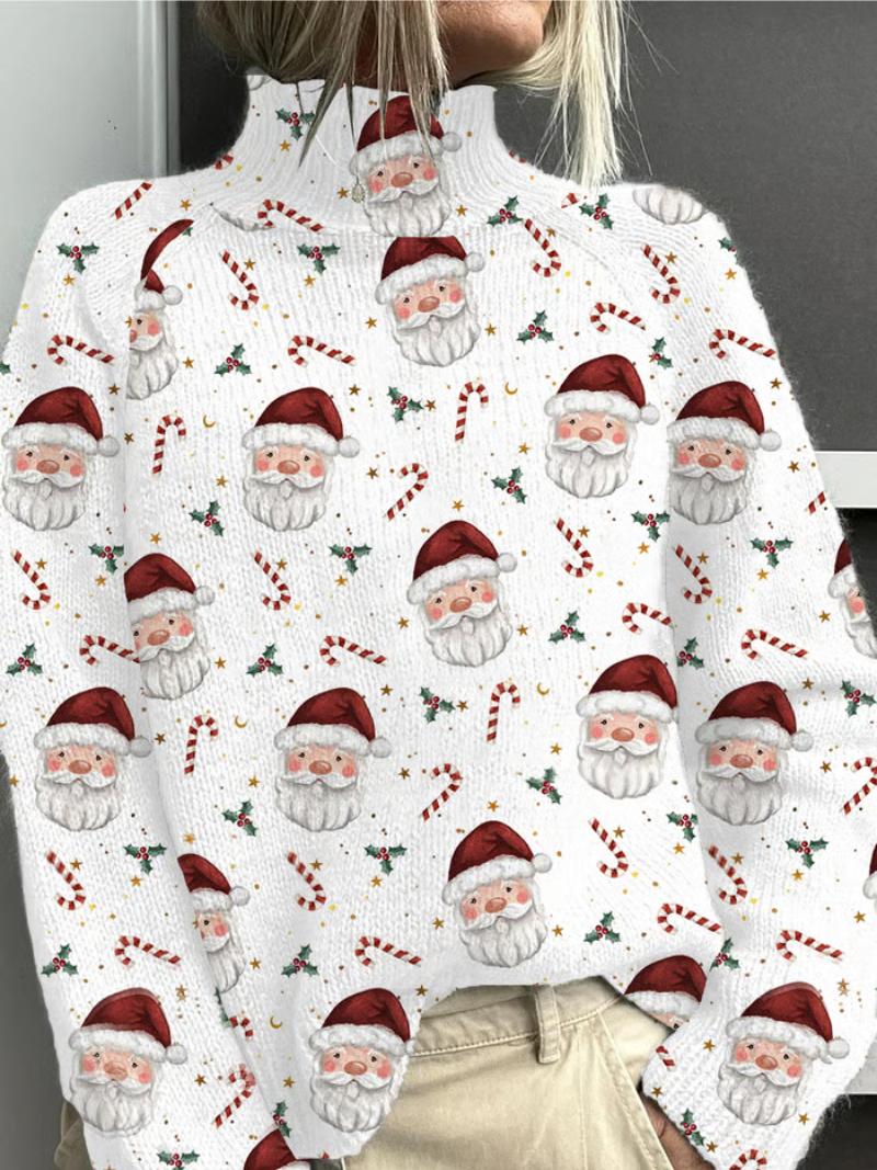 Grace | Christmas Jumper with Santa Print