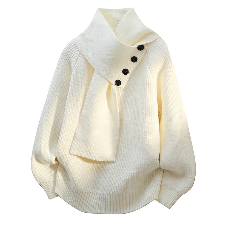 Imogen | Cozy Scarf-Neck Jumper