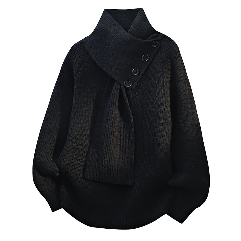 Imogen | Cozy Scarf-Neck Jumper