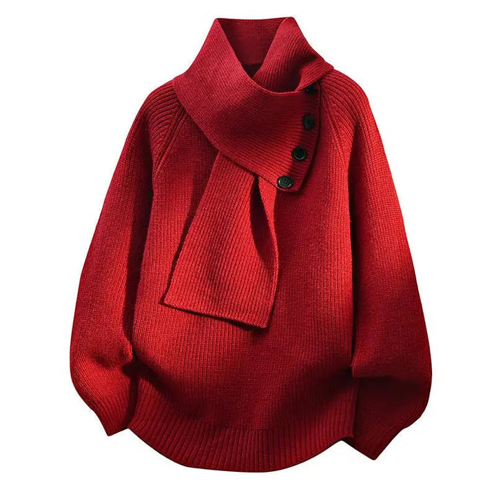 Imogen | Cozy Scarf-Neck Jumper
