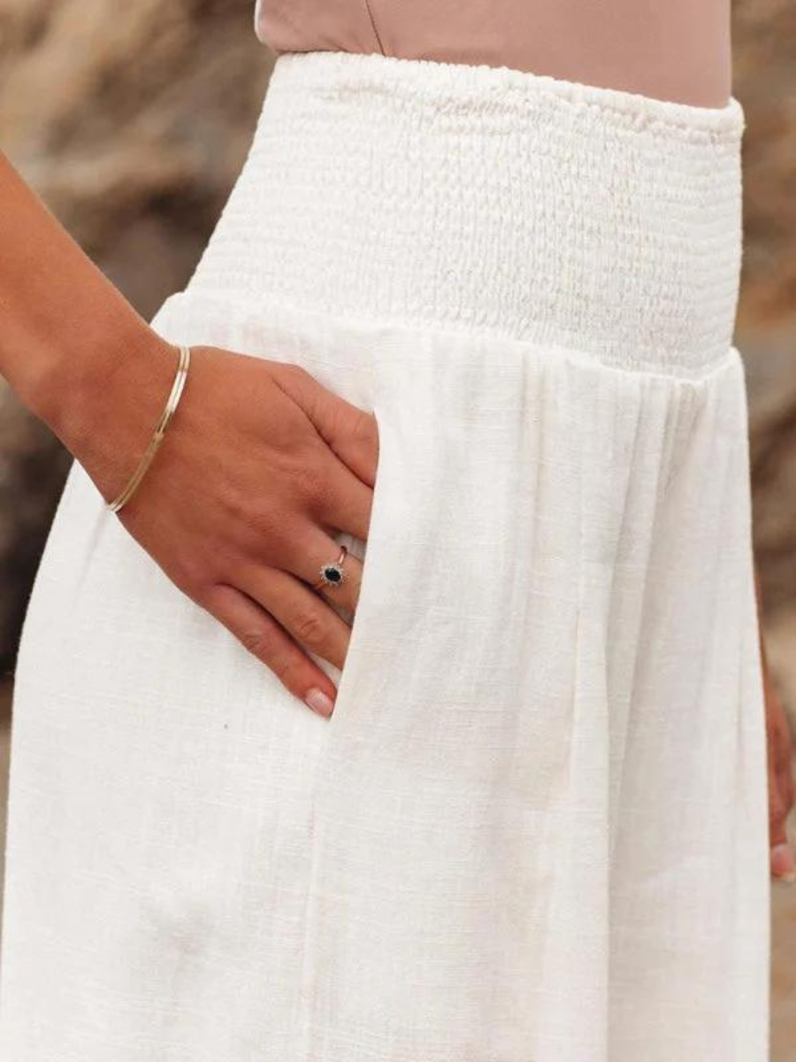 Susan | Palazzo Beach Trousers with Wide Legs