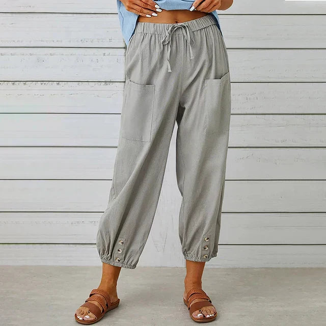 Lena | High Waist Relaxed Trousers