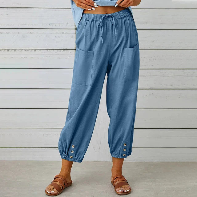 Lena | High Waist Relaxed Trousers
