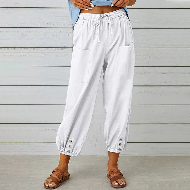 Lena | High Waist Relaxed Trousers