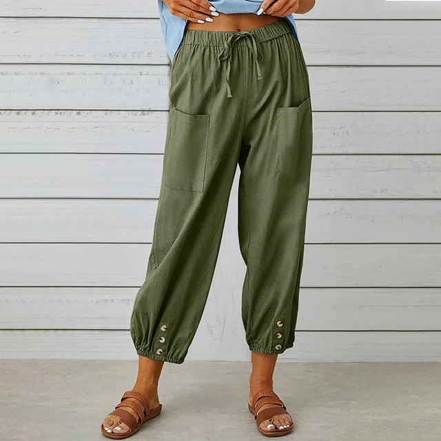 Lena | High Waist Relaxed Trousers