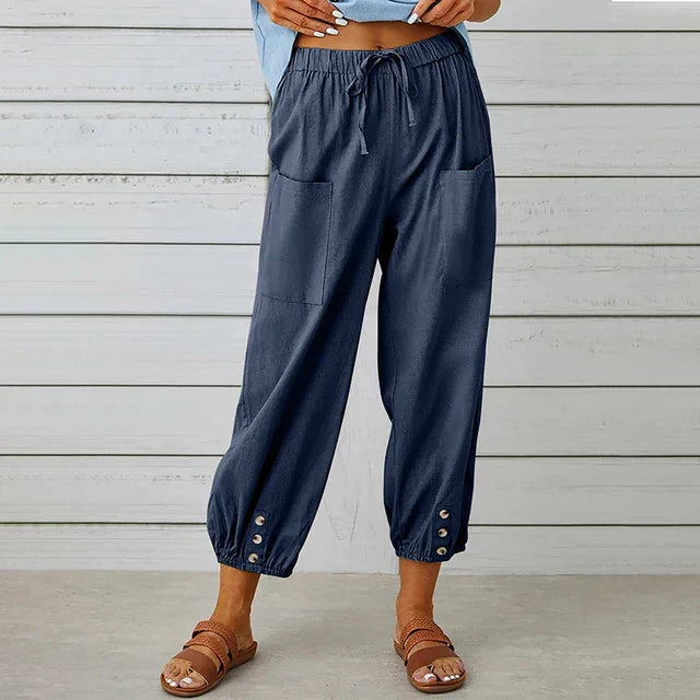 Lena | High Waist Relaxed Trousers
