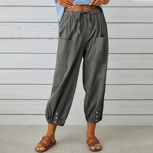 Lena | High Waist Relaxed Trousers