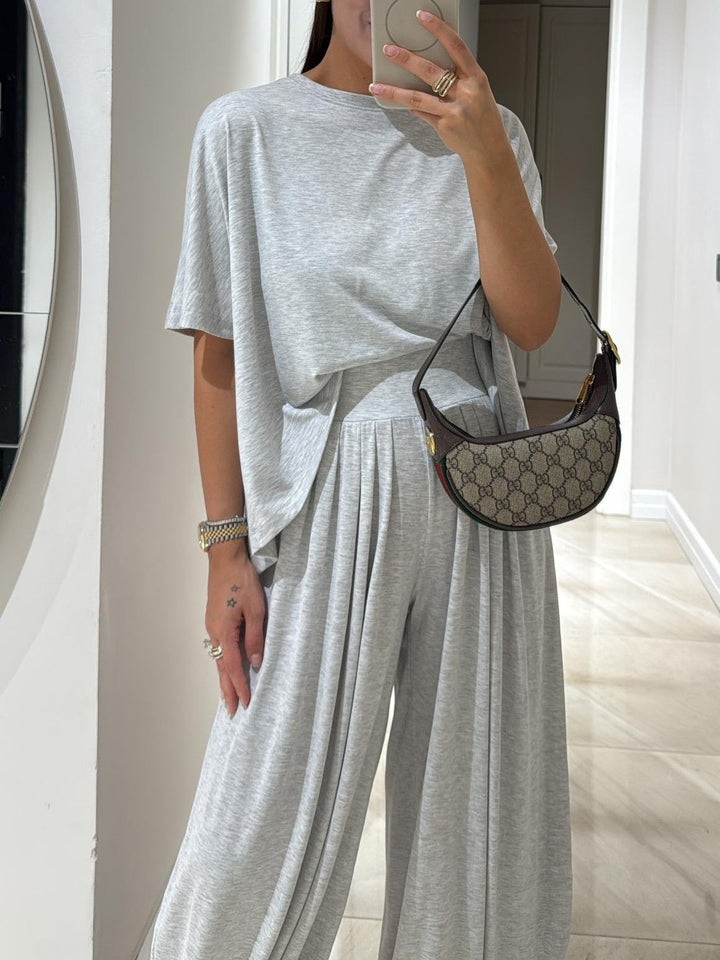 Leanne | Casual Top &amp; Wide-Leg Trousers Set
