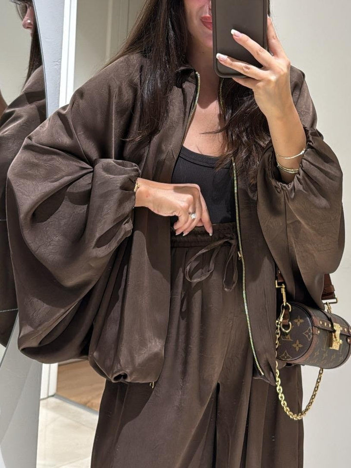Maribel | Jacket + Drawstring Trousers Casual Two-piece Suit