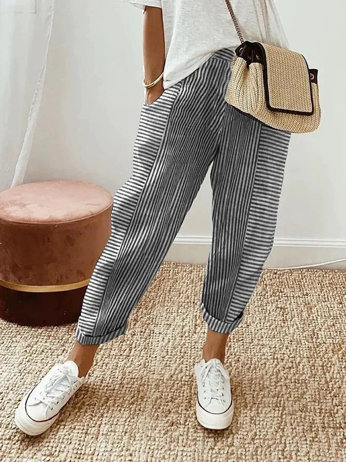 Holly | Striped Trousers