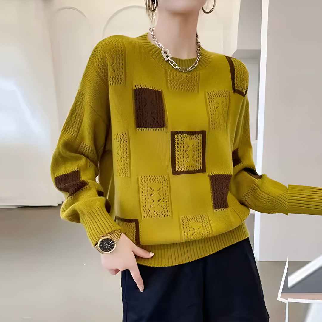 Alice | Elegant Squares Jumper