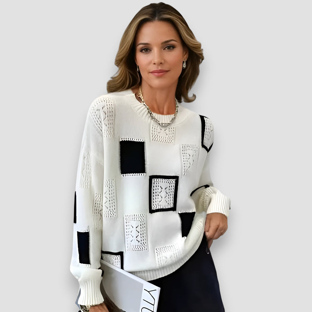Alice | Elegant Squares Jumper