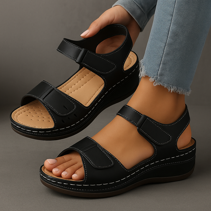 Nina | Orthopaedic Sandals with Wedge Heel
