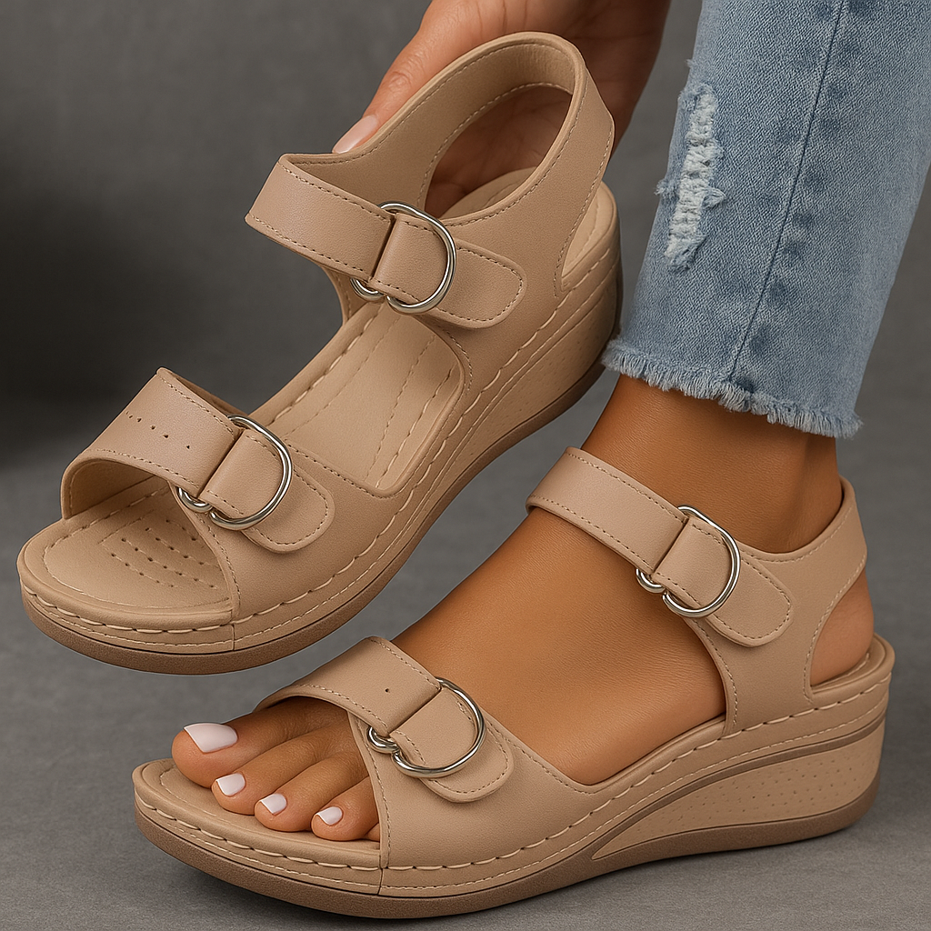 Nina | Orthopaedic Sandals with Wedge Heel
