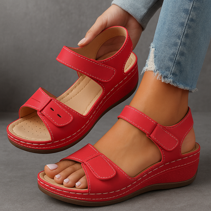 Nina | Orthopaedic Sandals with Wedge Heel