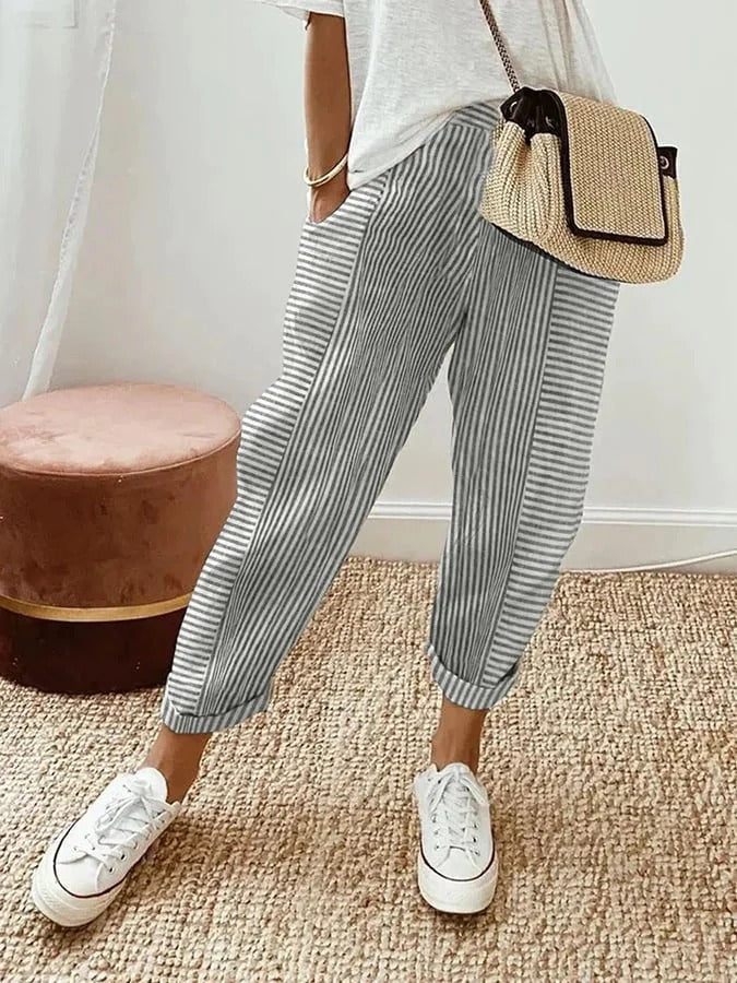Holly | Striped Trousers