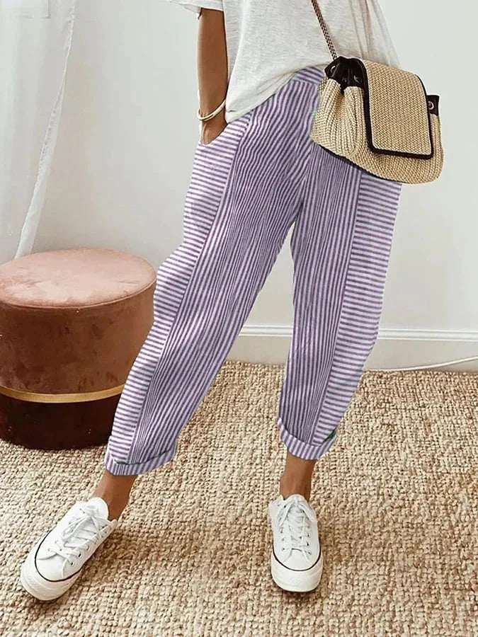 Holly | Striped Trousers