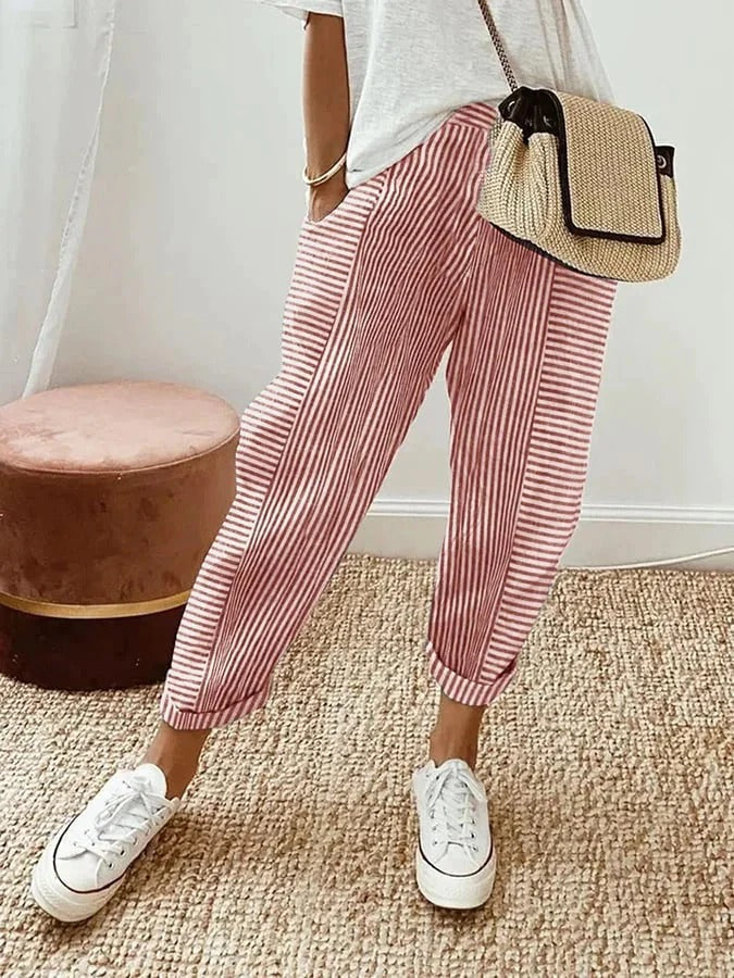 Holly | Striped Trousers
