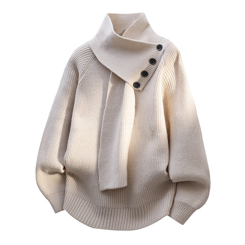 Imogen | Cozy Scarf-Neck Jumper